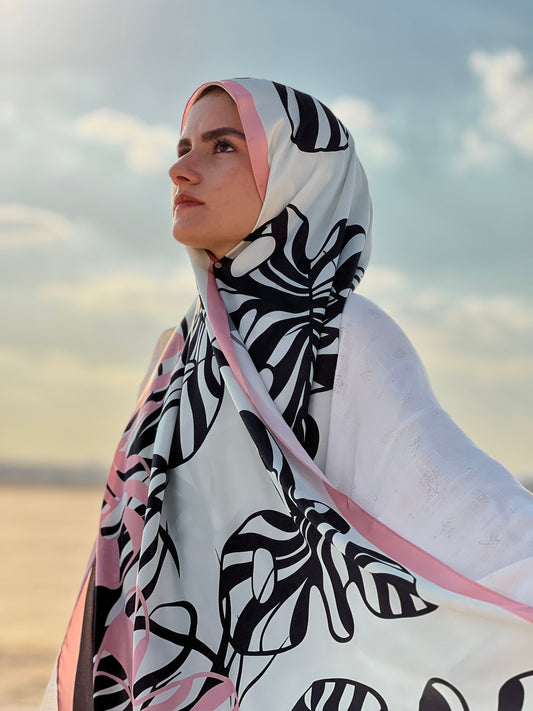 Monstera Breeze scarf