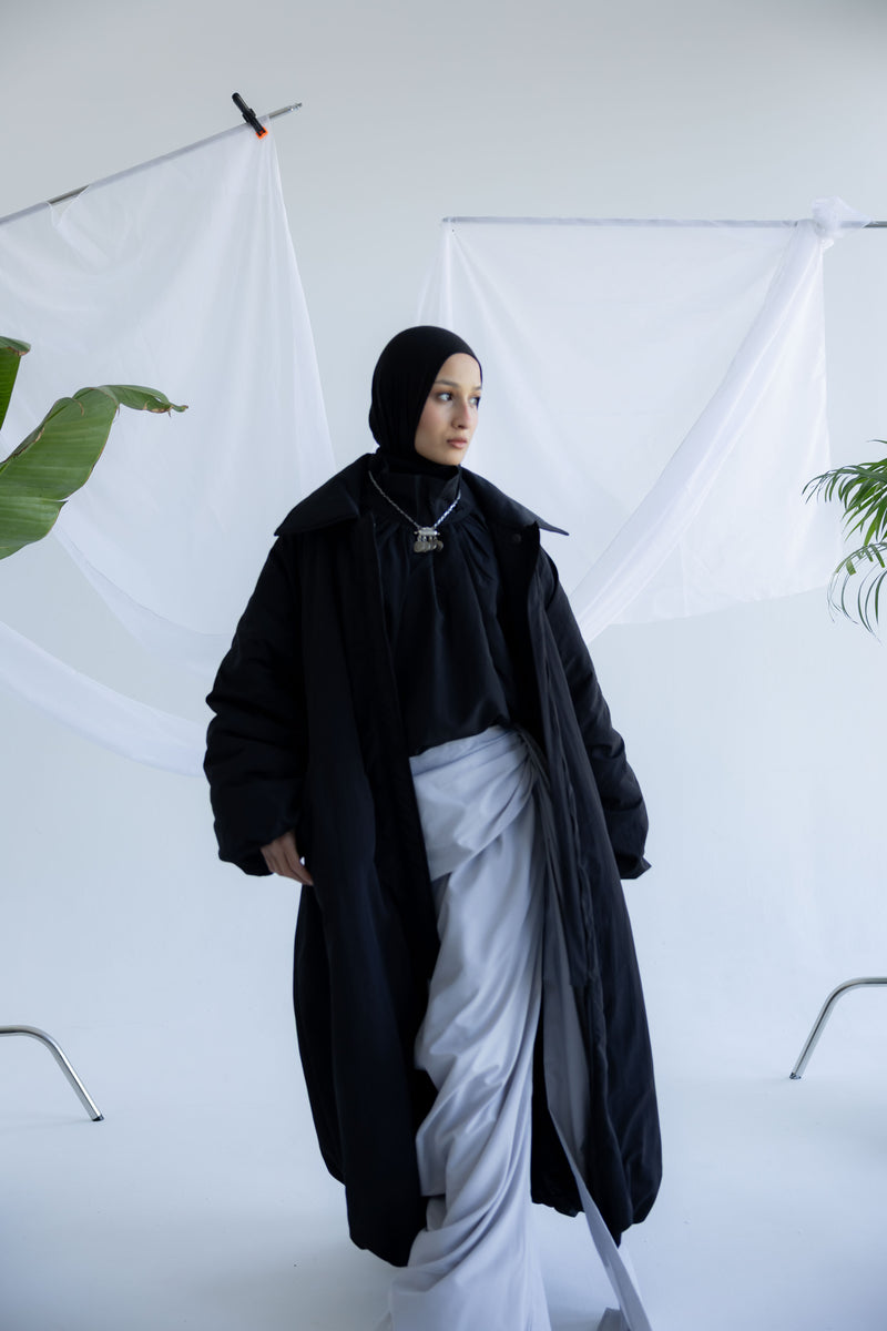 Balloon Coat - Black