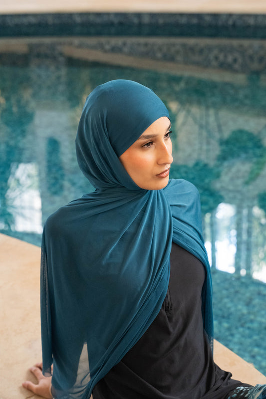 Non-Slip Sea Scarf-Petrol
