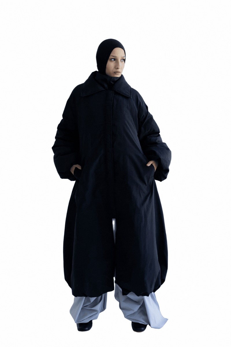 Balloon Coat - Black