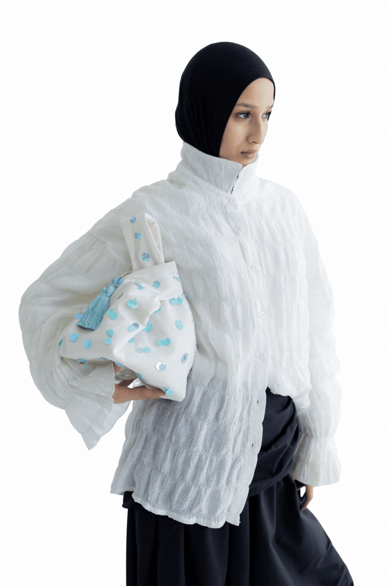 knot Bag - Dusty Blue