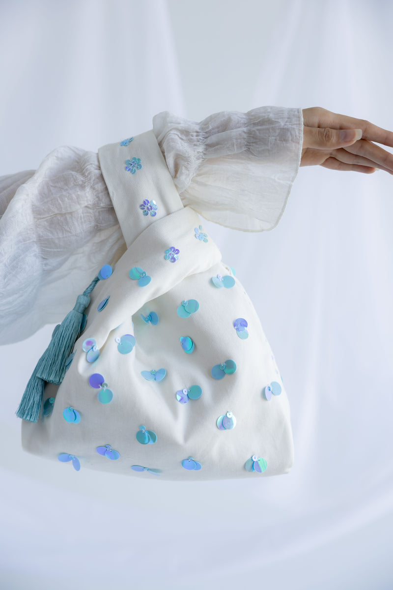 knot Bag - Dusty Blue