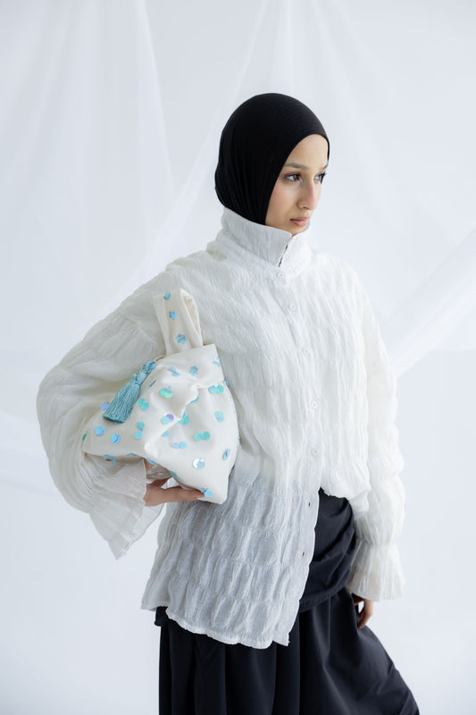 knot Bag - Dusty Blue