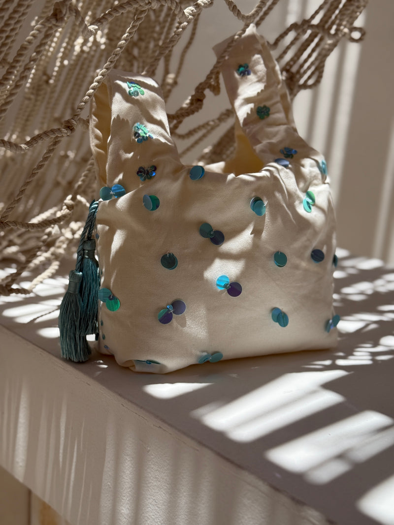 knot Bag - Dusty Blue
