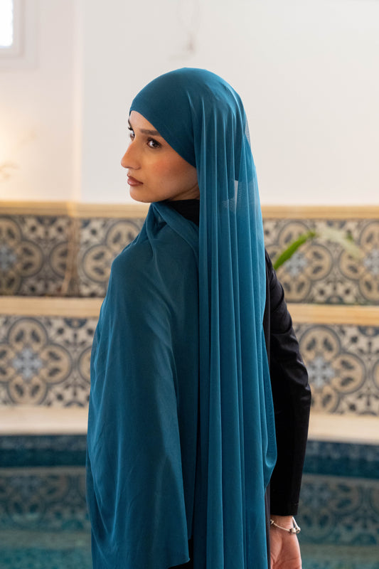 Non-Slip Sea Scarf-Petrol